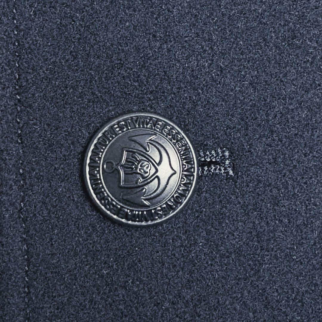 【未使用しつけ付】ポールスミス メルトンウールコート ビジネス ネイビー L