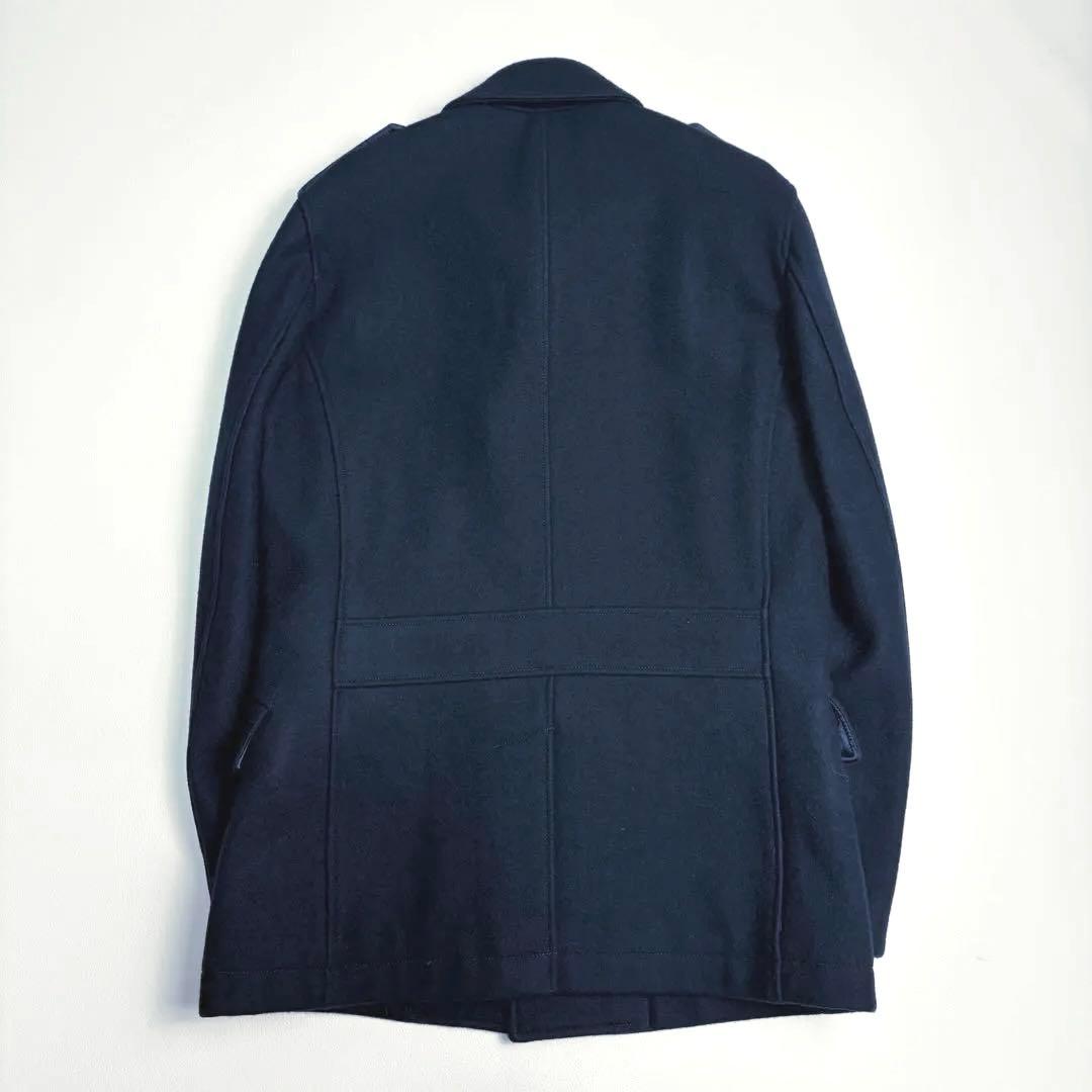 【未使用しつけ付】ポールスミス メルトンウールコート ビジネス ネイビー L