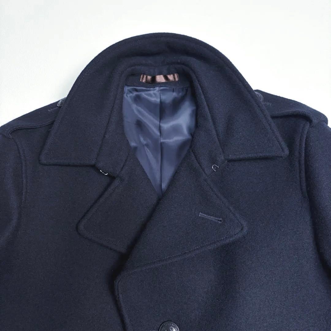 【未使用しつけ付】ポールスミス メルトンウールコート ビジネス ネイビー L