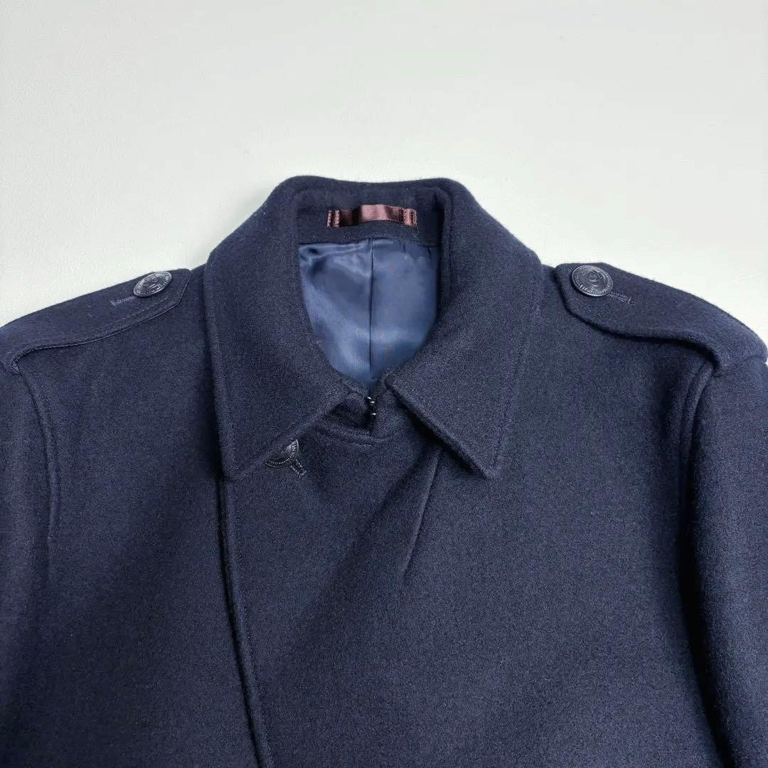 【未使用しつけ付】ポールスミス メルトンウールコート ビジネス ネイビー L
