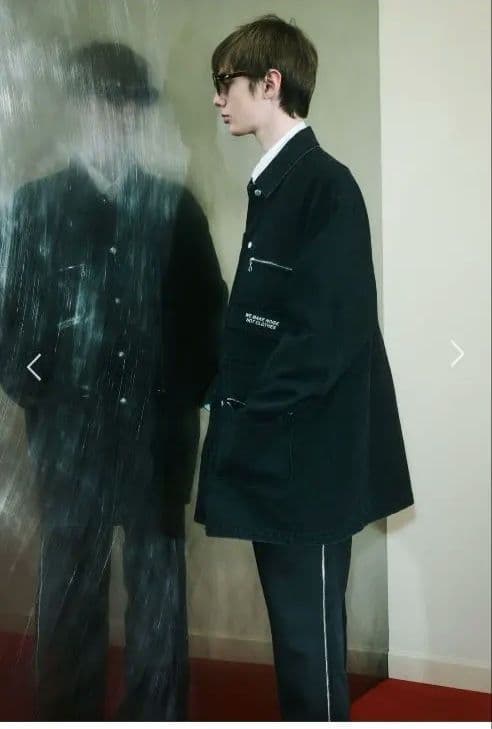 UNDERCOVER25awUP2E4205ストーンウォッシュデニムカバーオール