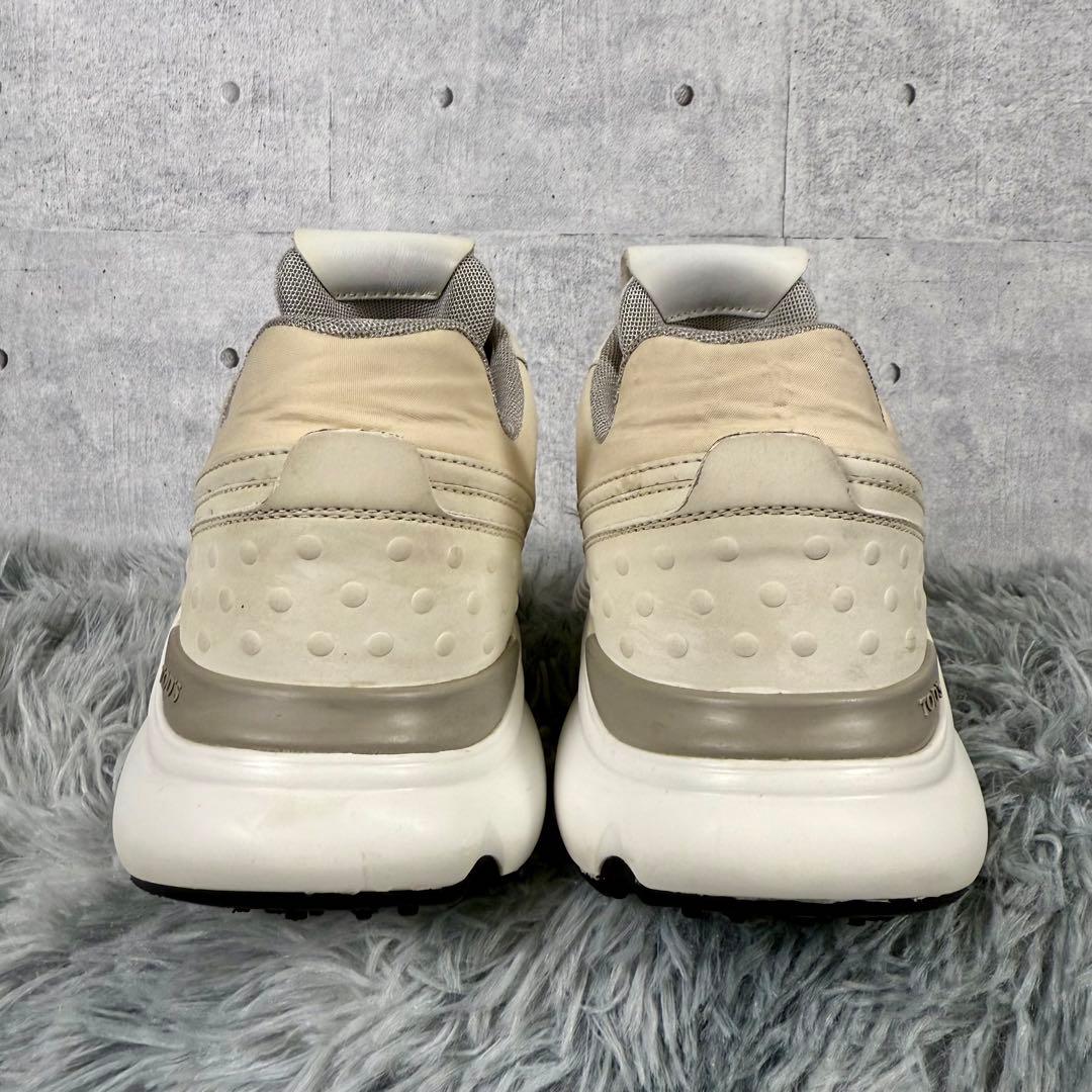 さ*ん様 【良品】TOD’S 厚底レザースニーカー 38 白 ホワイト系 クリー