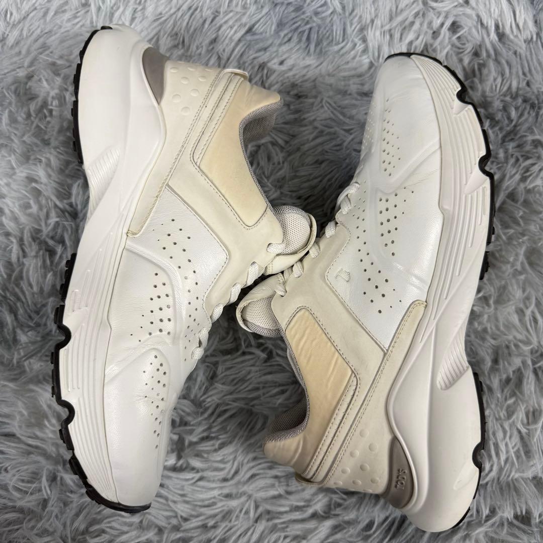 さ*ん様 【良品】TOD’S 厚底レザースニーカー 38 白 ホワイト系 クリー