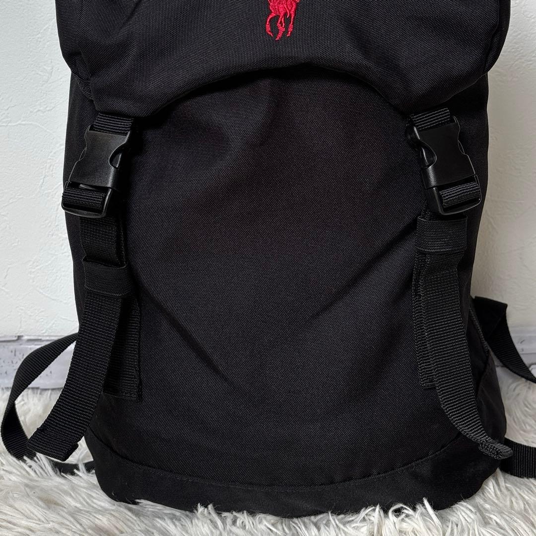 美品☆【ポロラルフローレン】ポニー　ブラック　バックパック　リュック　y2k