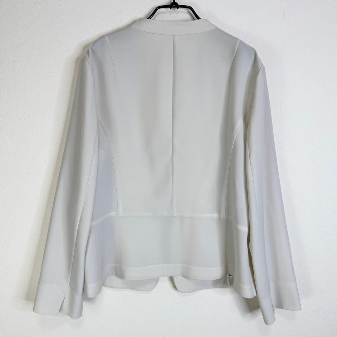 まーみになります　大きいサイズ ドライタッチ生地 ノーカラージャケット