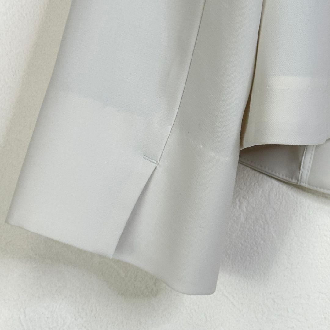 まーみになります　大きいサイズ ドライタッチ生地 ノーカラージャケット