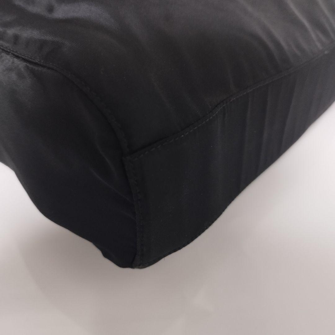 美品☆　プラダ　シルバーチェーン　ショルダーバッグ　ナイロン　三角ロゴプレート