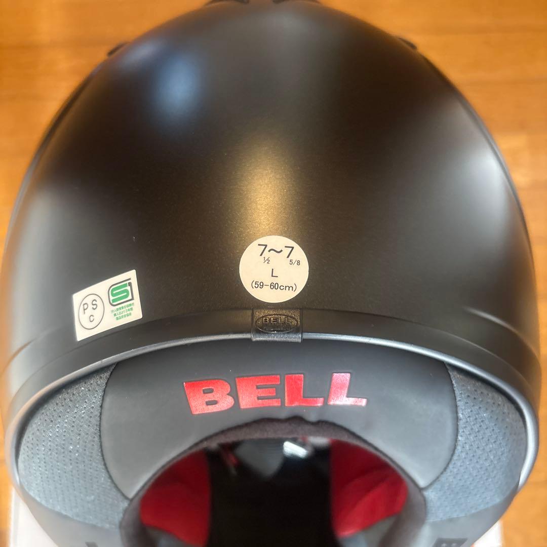 最終値下げ　美品　BELLマットブラックフルフェイスヘルメット