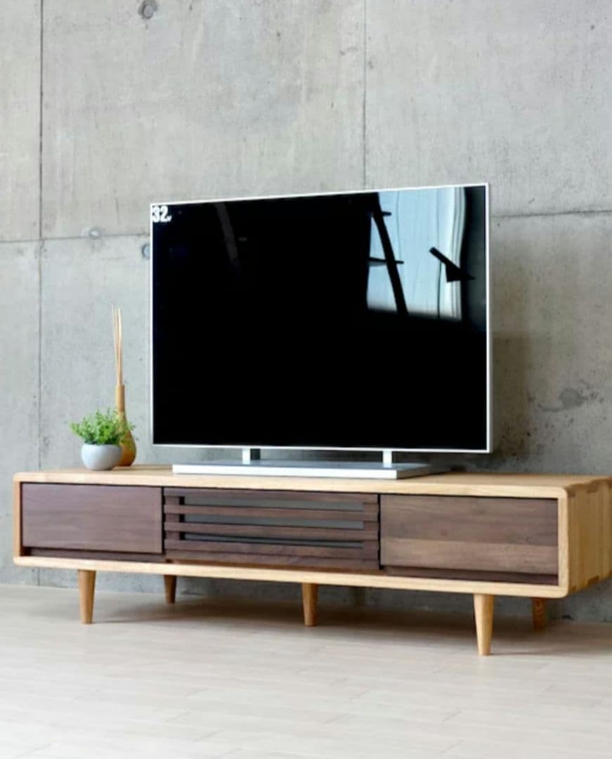 無垢 テレビ台 脚付きタイプ