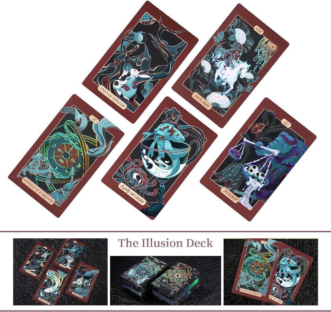 【正規品タロットカード】美麗エンボスホログラム箔✨野性的でミステリアスなデッキ