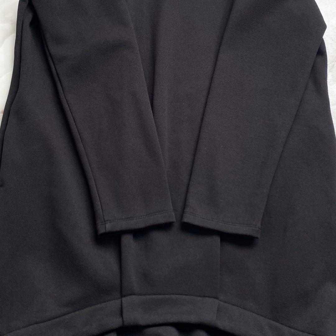 A18439 UN3D 20SS スウェットレイヤードワンピース 黒 36