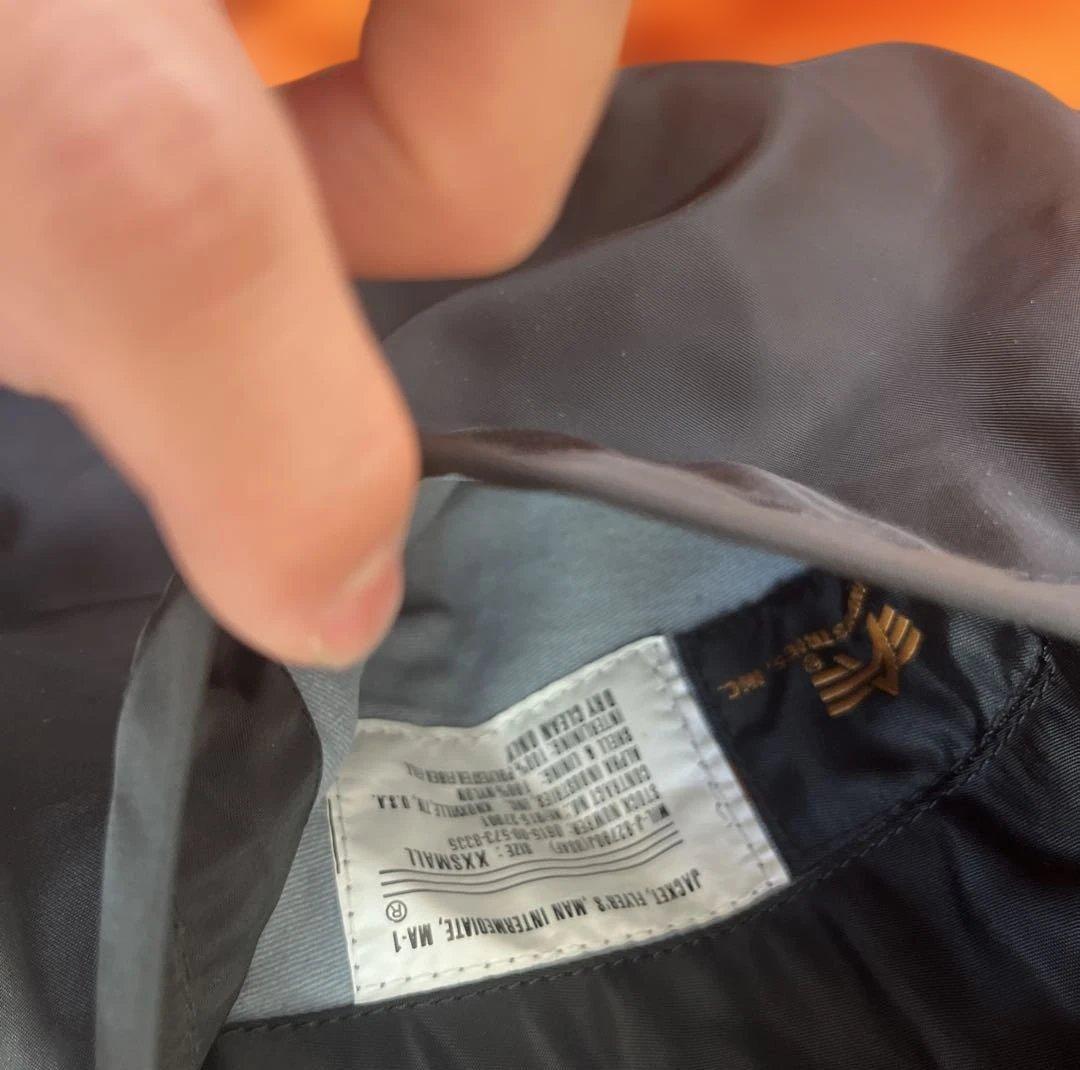 ALPHA アルファ MA-1 フライトジャケット XS ブラック