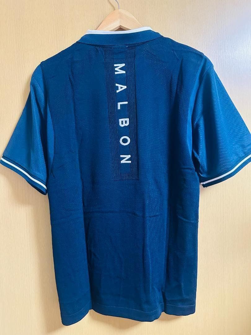 マルボンゴルフ ポロシャツ malbon golf メンズ シャツ 半袖 紺色M