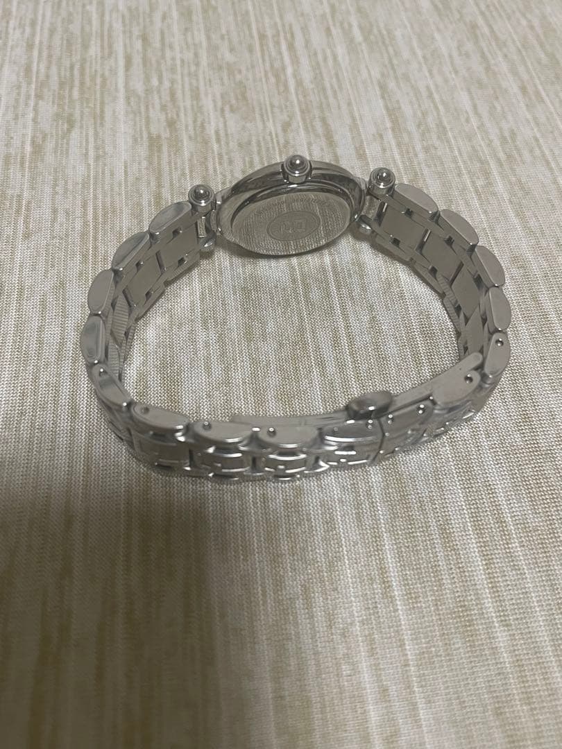 フェンディ 750L ズッカ シルバー 黒文字盤 QZ 腕時計