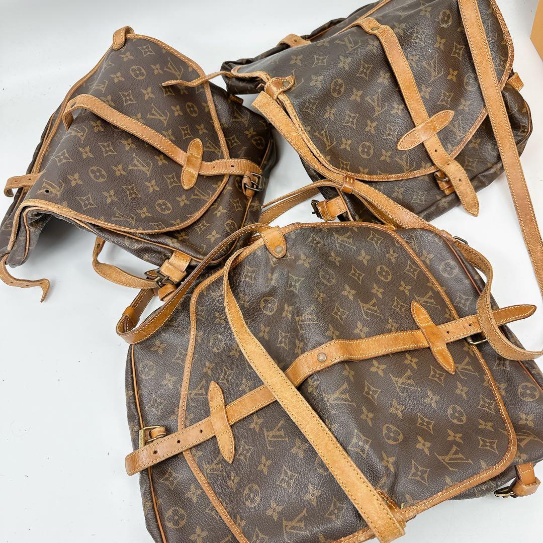 ルイヴィトン　モノグラム　ショルダーバッグ　ソミュール30 おまとめ3点