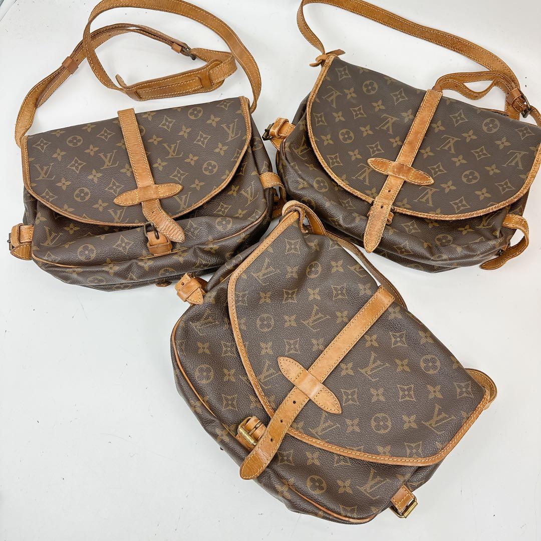 ルイヴィトン　モノグラム　ショルダーバッグ　ソミュール30 おまとめ3点
