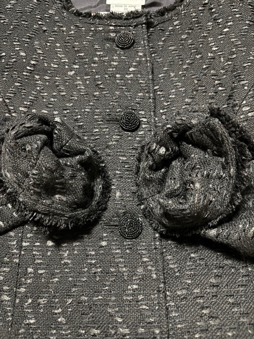 専用ページ　Rene ロングコート　ブラックツィード38