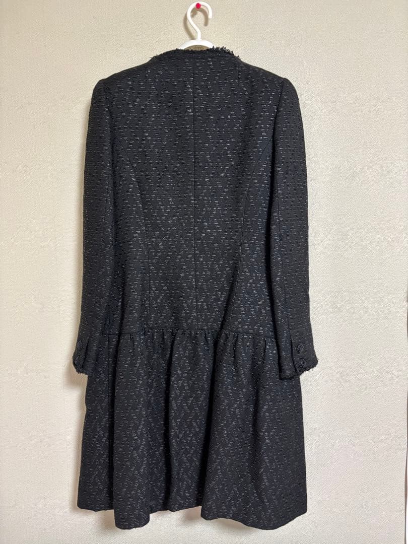 専用ページ　Rene ロングコート　ブラックツィード38