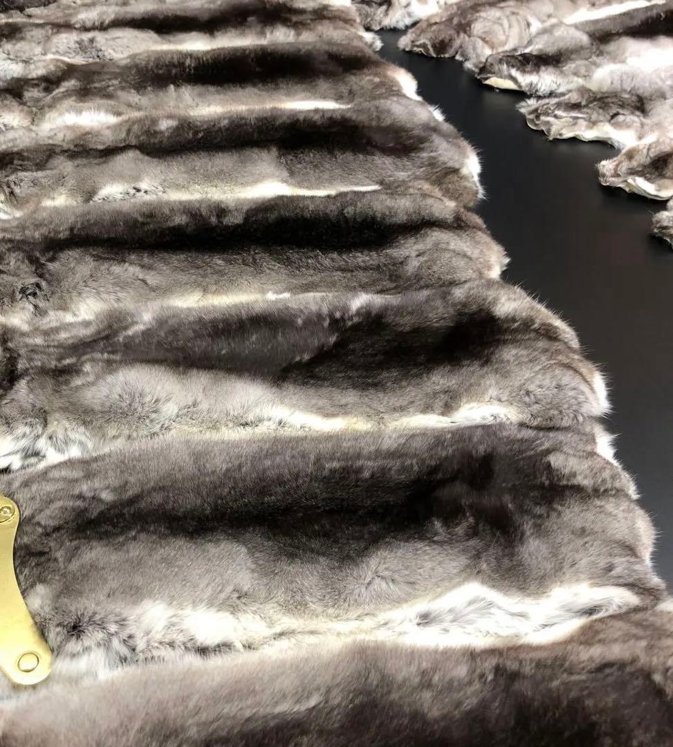 チンチラ　ラウンドカラー／天然色　スヌードタイプ／GAKE日本製❣️