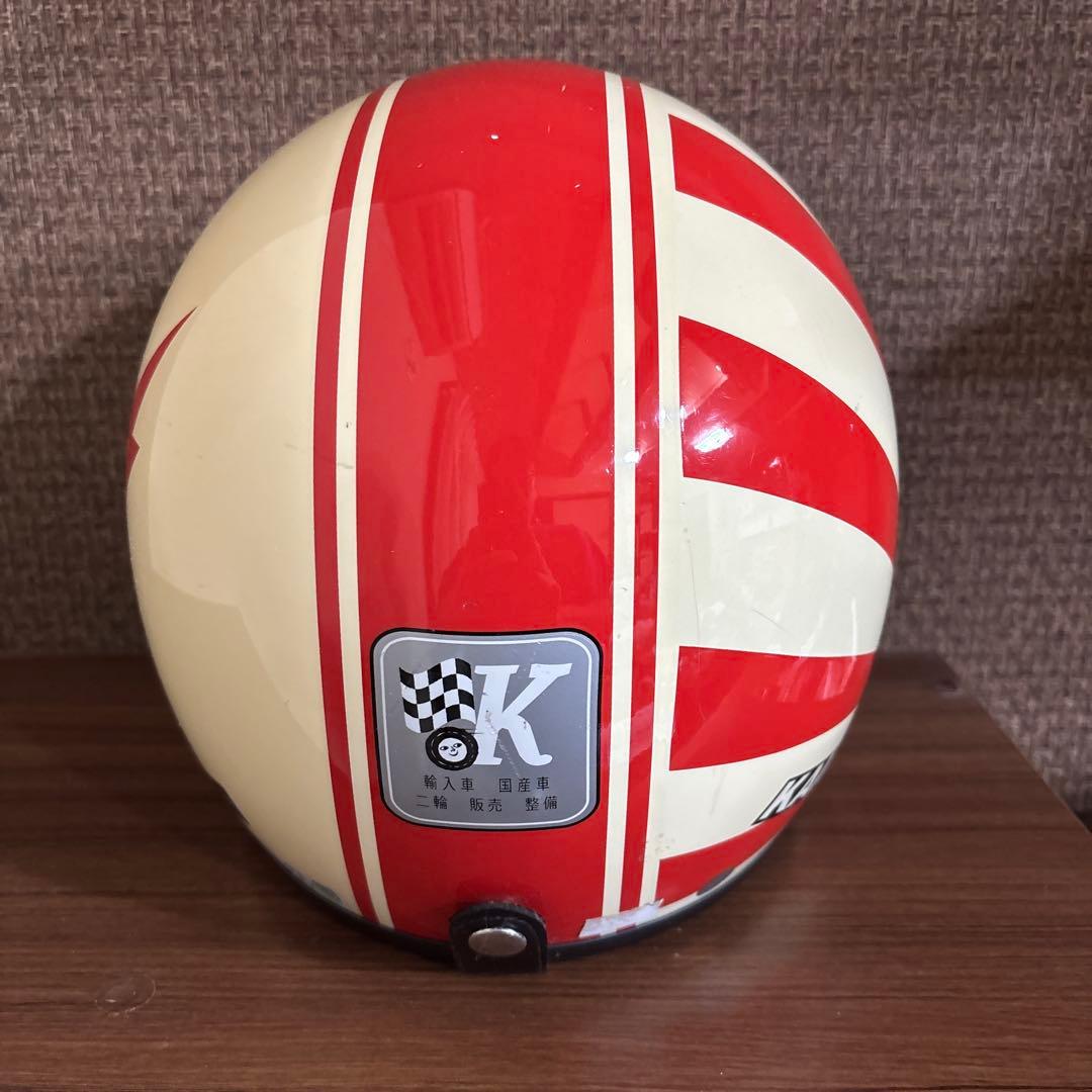 カミナリモータース　山城　ジェットヘルメット　ヤレ　旭日　日章　Lサイズ