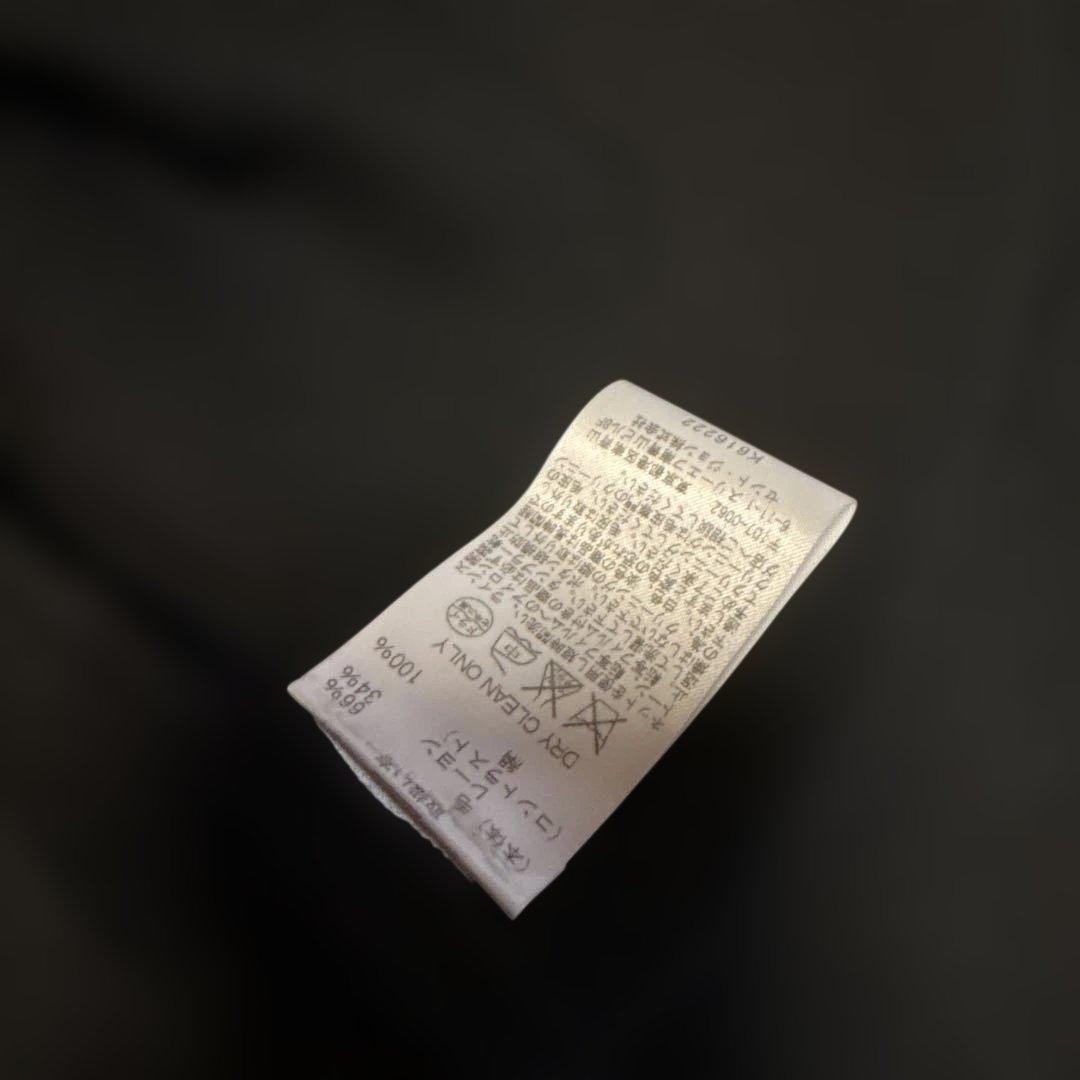 ST. JOHN ノーカラージャケット 黒/白刺繍