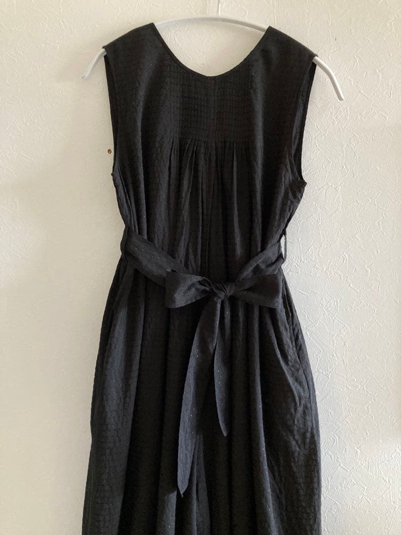 ヌキテパ　インド製　コットントビーオールインワン　ウエストリボン　マキシ丈