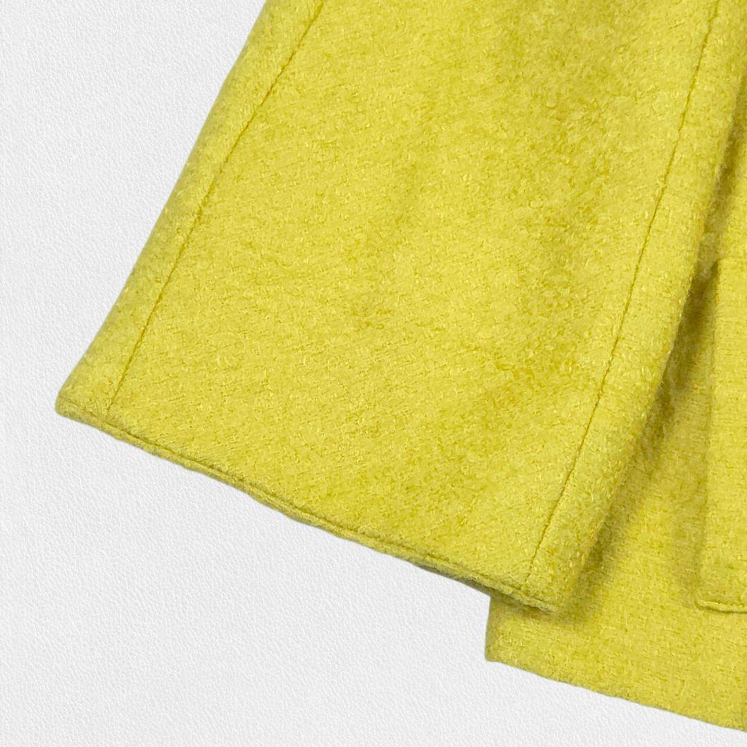 ジャケット・アウター CELINE Yellow Mohair Coat Jacket