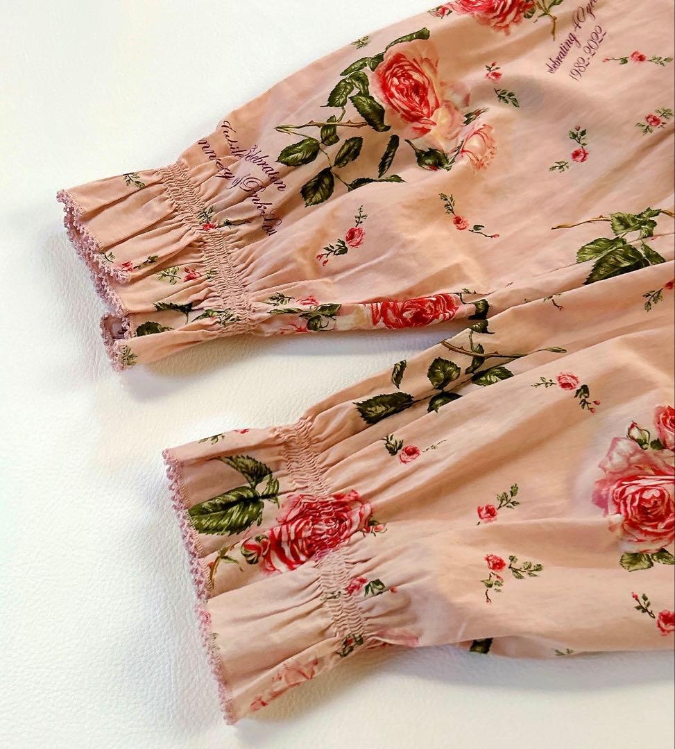 極美品＊ピンクハウス ジュビリーセレブレーションミディ丈ワンピース 22SS