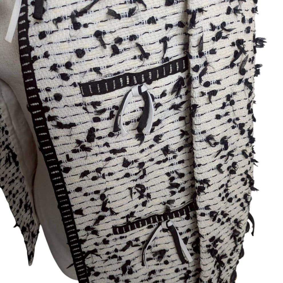 希少 95C CHANELBOUTIQUE リボンツイード チェーン付 34