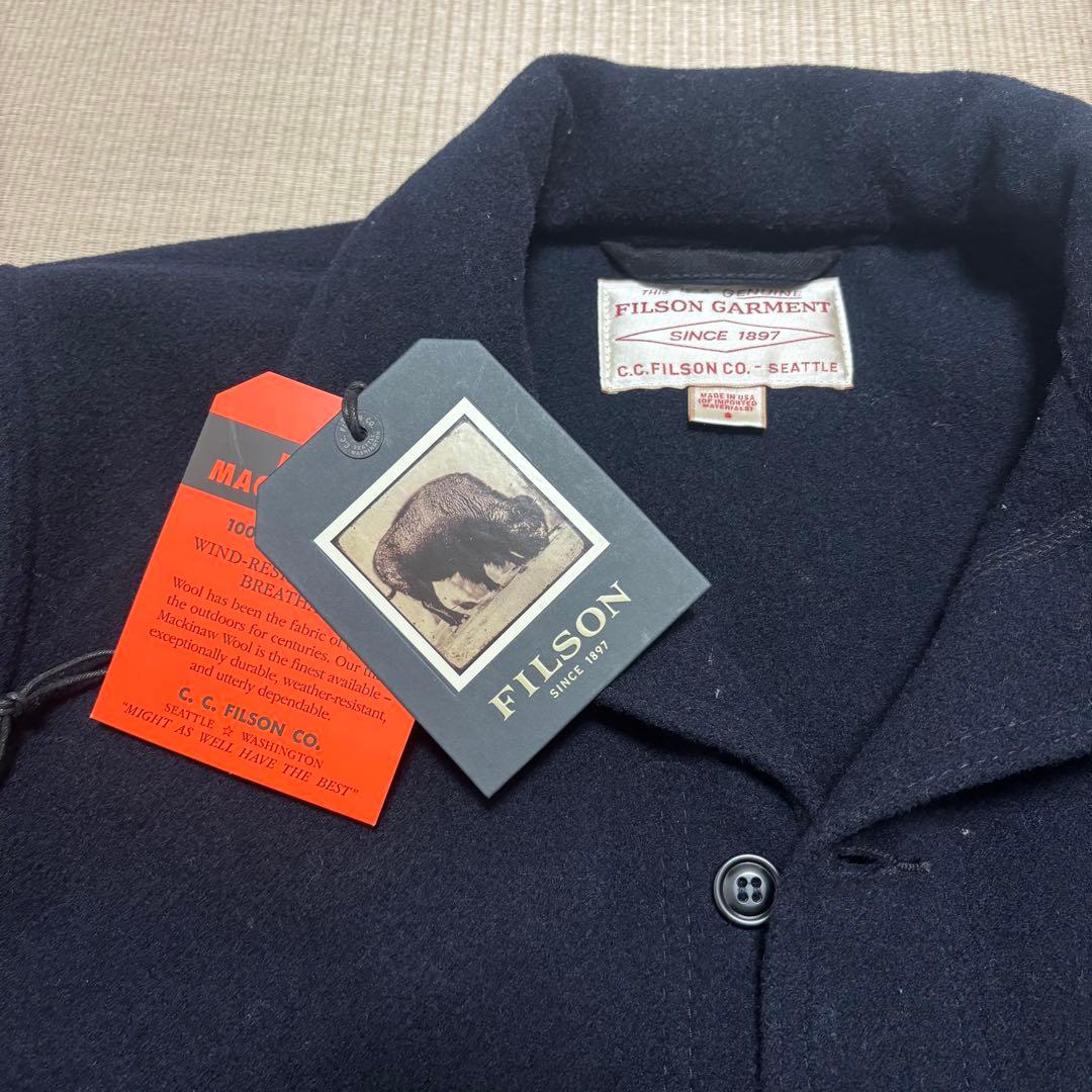 【新品未使用】タグ付FILSON マッキーノクルーザージャケット　Sサイズ
