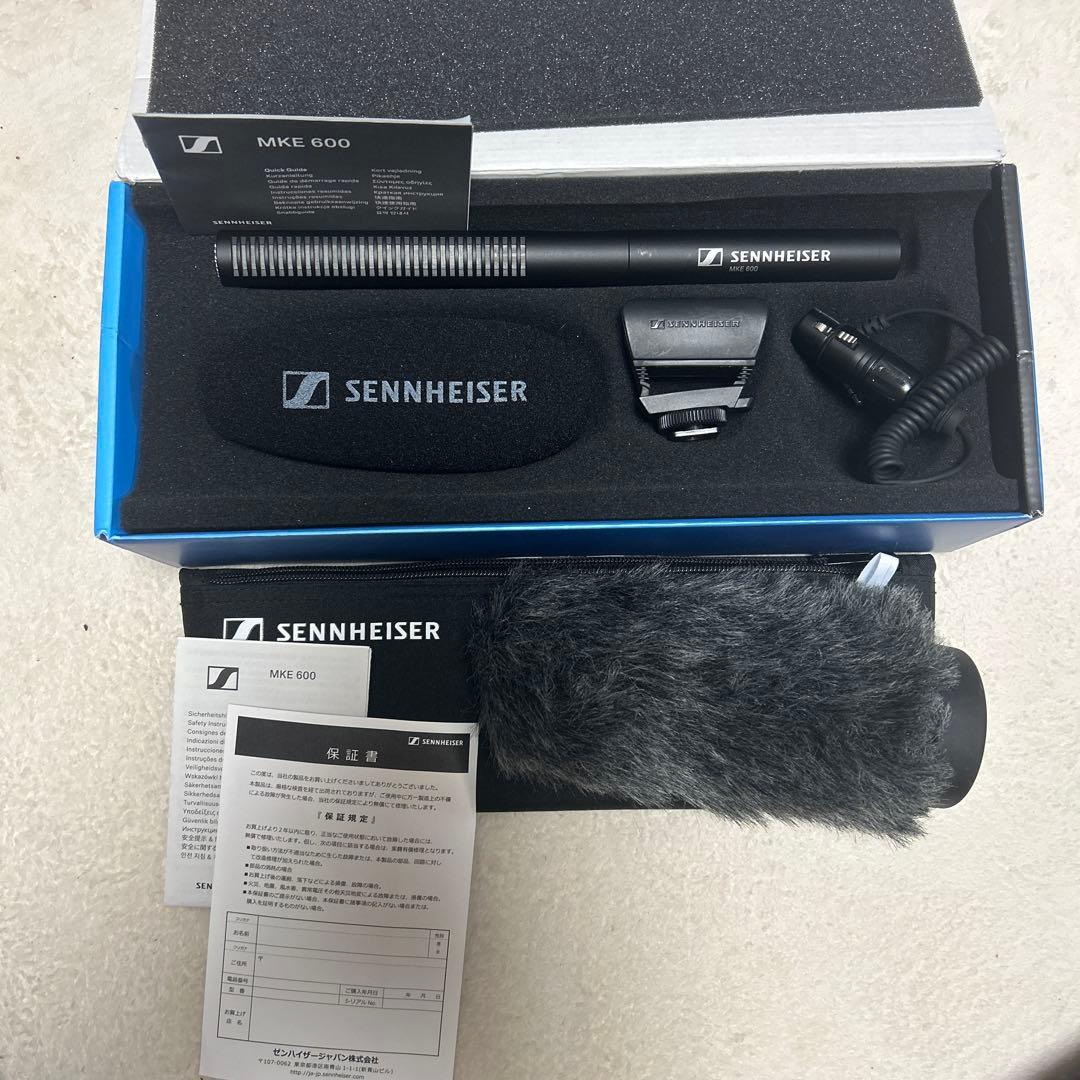 SENNHEISER MKE 600 ショットガンマイク　MZH600セット