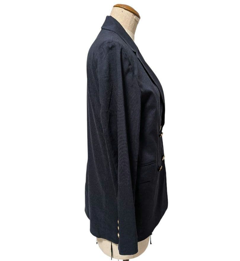 Noble 定価3.4万　麻ストレッチダブルブレストジャケット