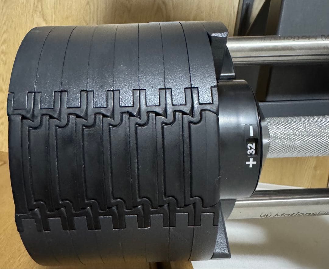 セット2/3フレックスベル可変式ダンベル32kg×2個 2kg刻み&専用スタンド