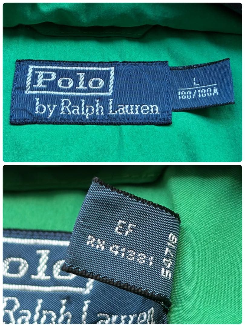 【極美品】ポロラルフローレン ボリュームダウンベスト フード付 グリーン 現行品