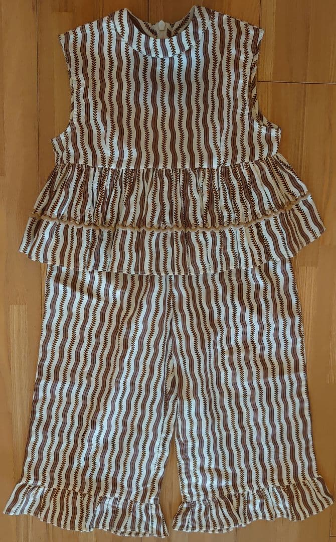 アポリナ　apolina　セットアップ　ブラウン　3-5y