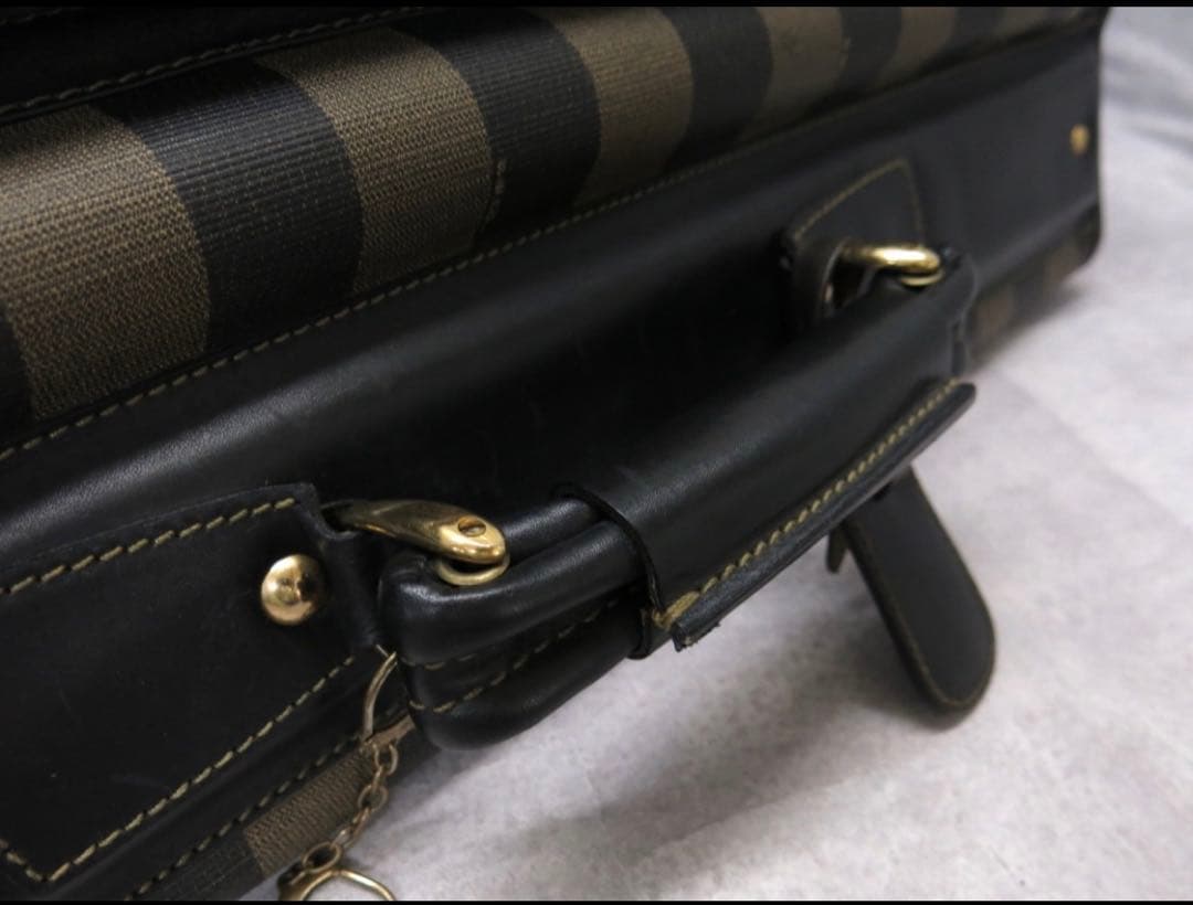 FENDI フェンディ ペカン PVCカーフ レザー ガーメントバッグ