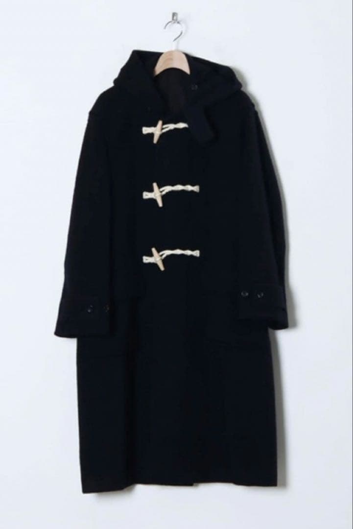 blurhms ROOTSTOCK ウールメルトン ダッフルコート NAVY 3