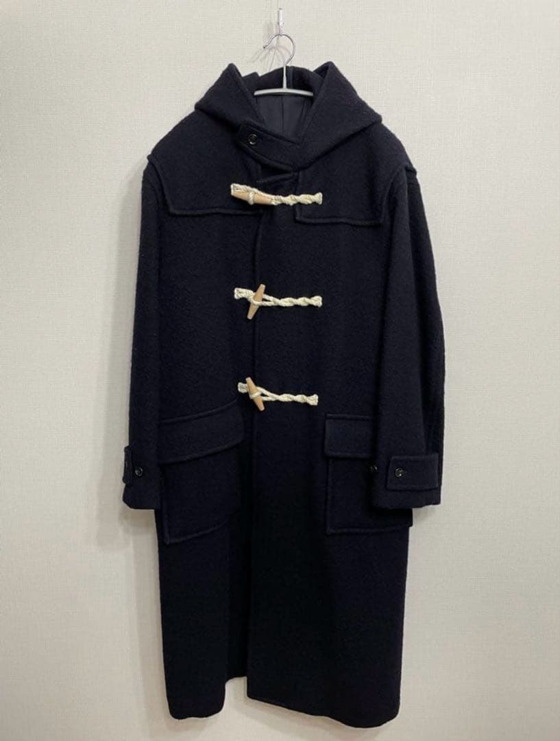 blurhms ROOTSTOCK ウールメルトン ダッフルコート NAVY 3