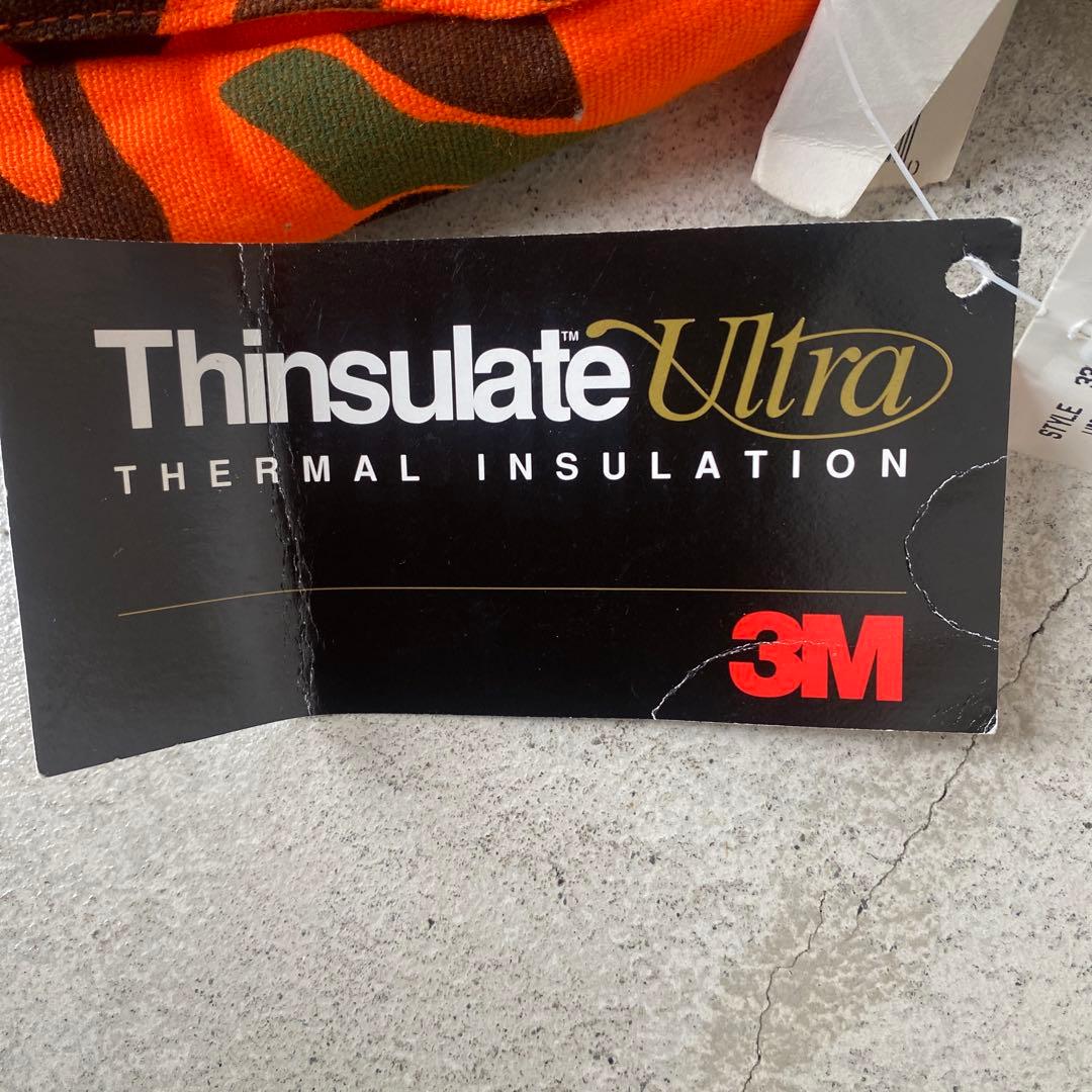 オレンジ 迷彩柄 カジュアルパンツ