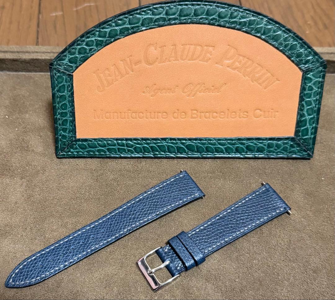 JEAN-CLAUDE PERRIN ジャンクロードぺラン ネイビー 19mm