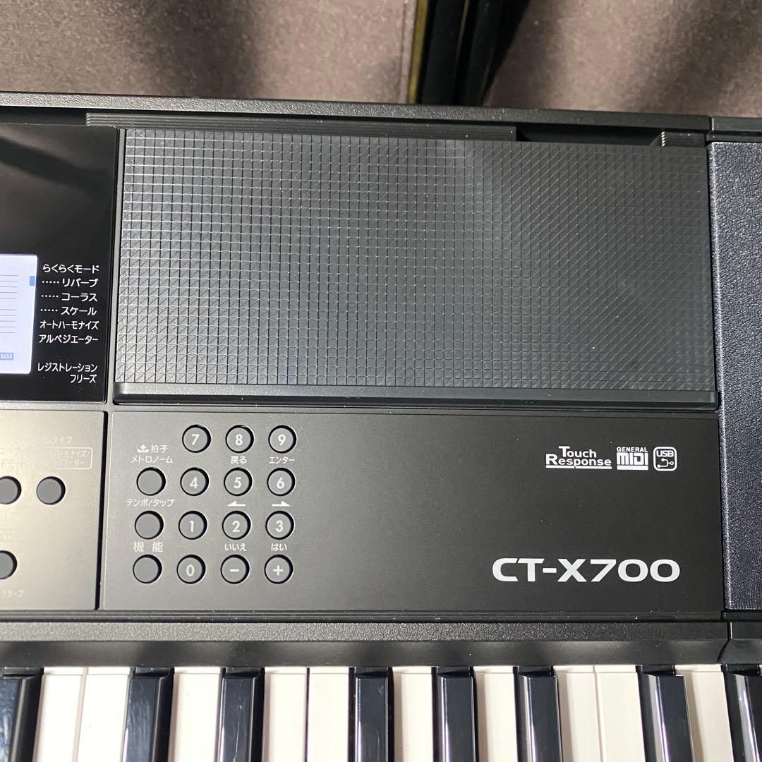 美品　カシオ　CASIO　電子キーボード　61鍵盤　CT-X700　2024年製
