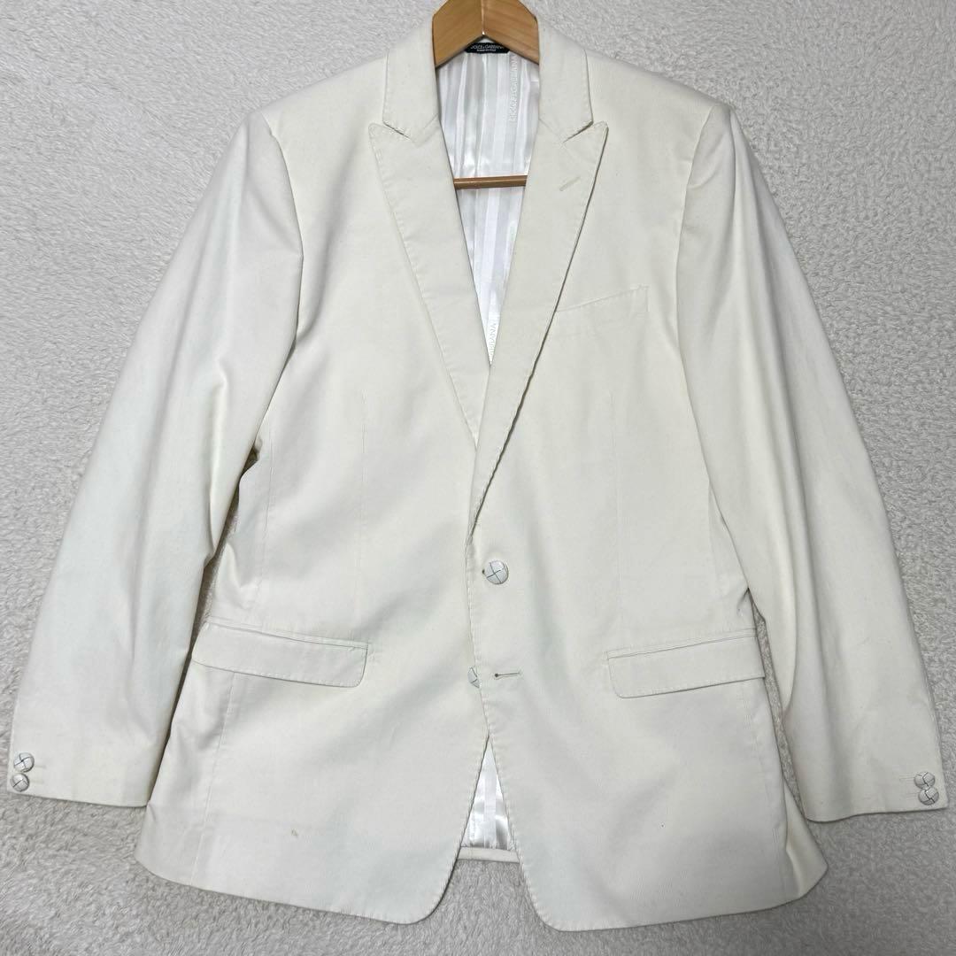 ドルチェ&ガッバーナ コーデュロイ テーラードジャケット GOLD L