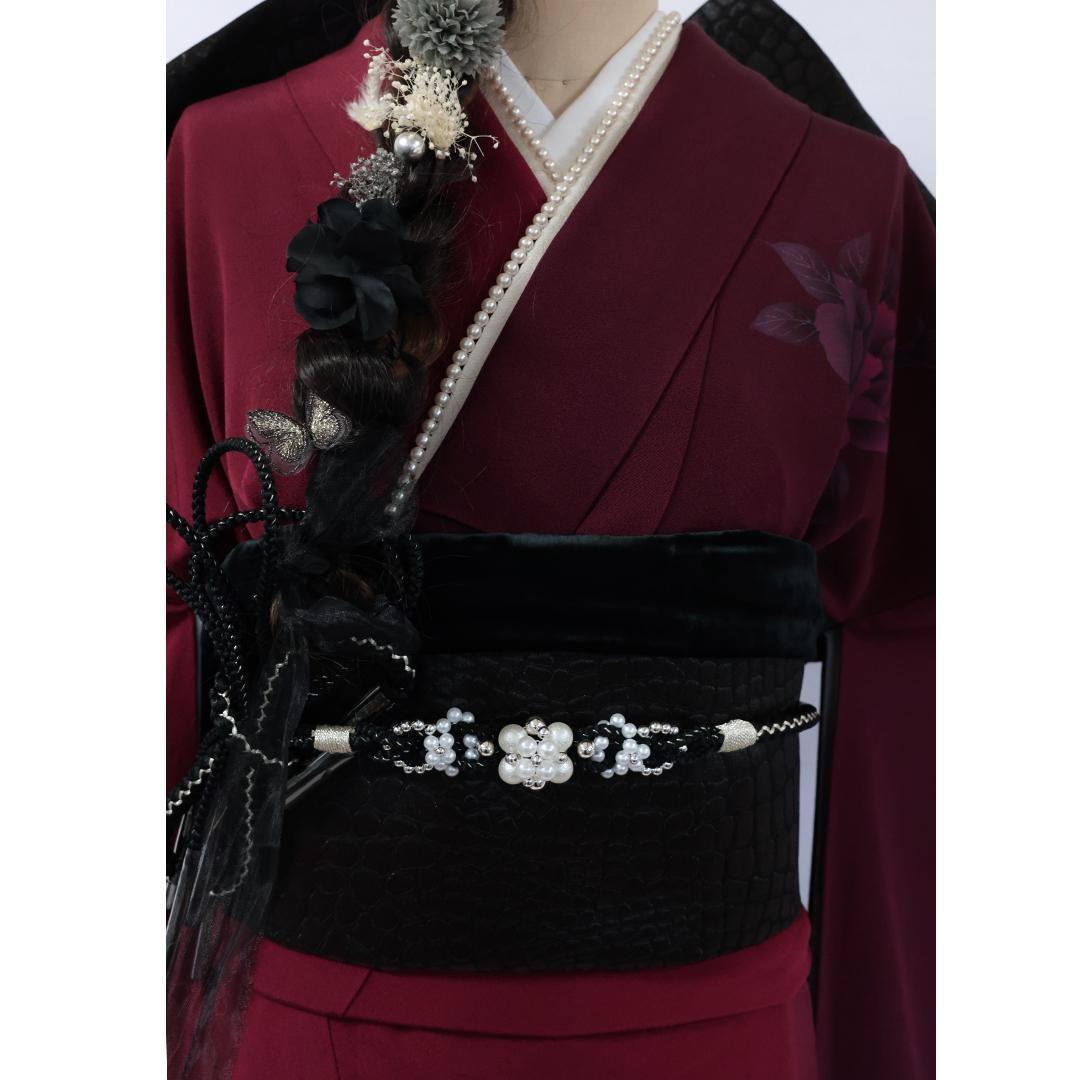 振袖6点セット ◆167.5cmフルセット成人式前撮りレッドバイオレットHu07