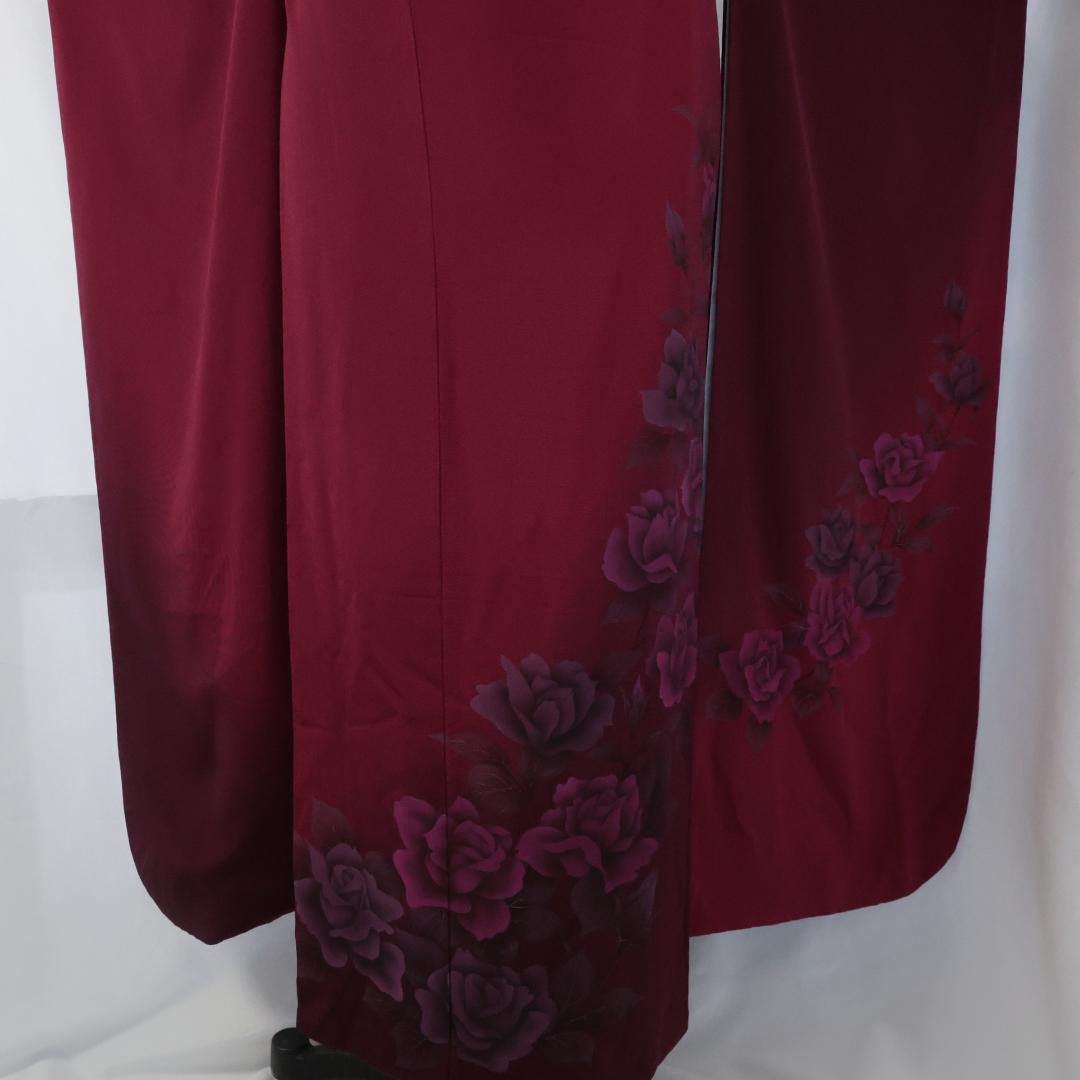 振袖6点セット ◆167.5cmフルセット成人式前撮りレッドバイオレットHu07