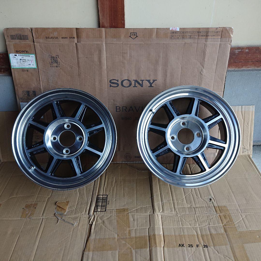 ハヤシレーシング STF 14×6J 4H レアサイズ 4本セットの内2本②