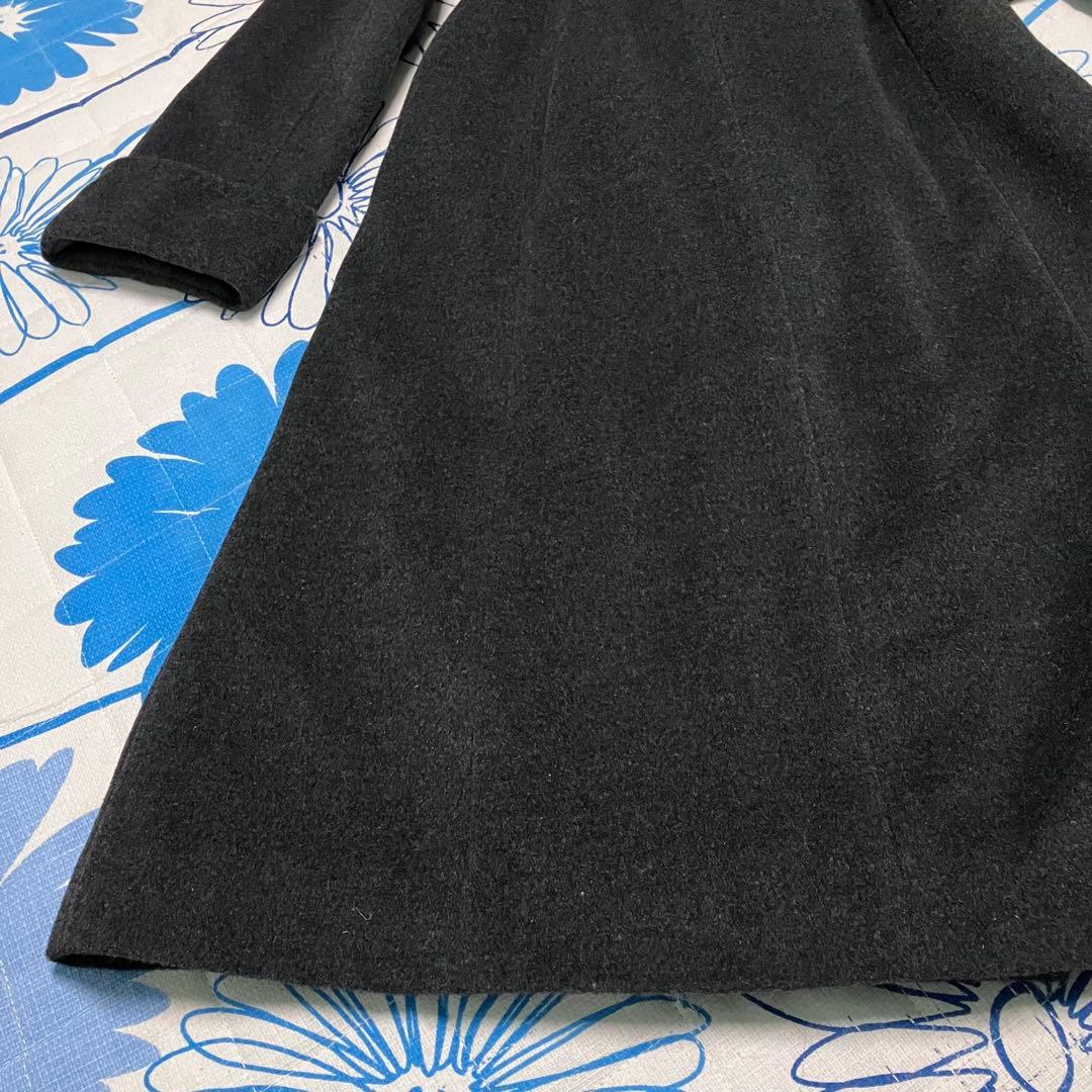 【希少】23区　カシミヤ　アンゴラ　ブルーフォックスファー　女優　ロングコート