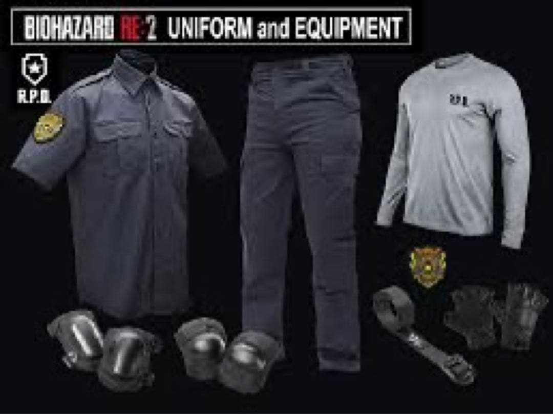 『バイオハザードRE:2』R.P.D.支給　ユニフォーム8点セット Lサイズ