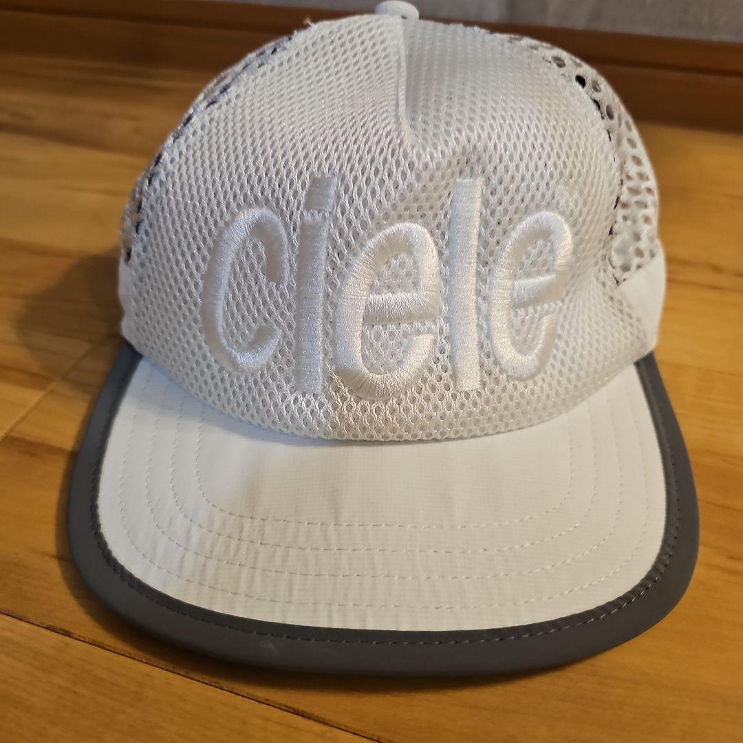 シエル　ciele 完売　メッシュキャップ ホワイト　ランニング