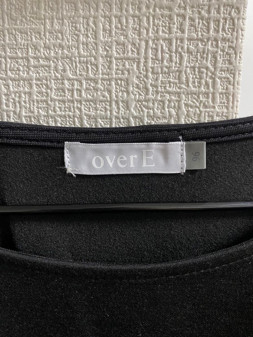 試着のみ　オーバーイー overe 96 ブラック　裏起毛　ワンピース