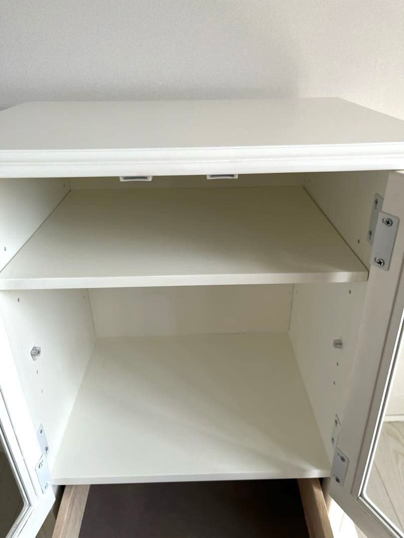 プリンセス家具キャビネットガラス扉　引出し付　姫系　キャッツプリンセスduo